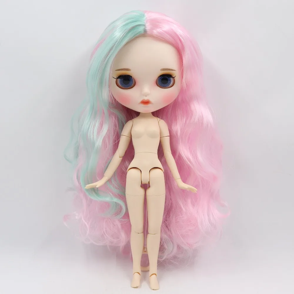 

ICY DBS Blyth Doll 1/6 bjd white skin joint body, new matte face Carved lips with eyebrow customized face, 30cm 280BL1017/4006