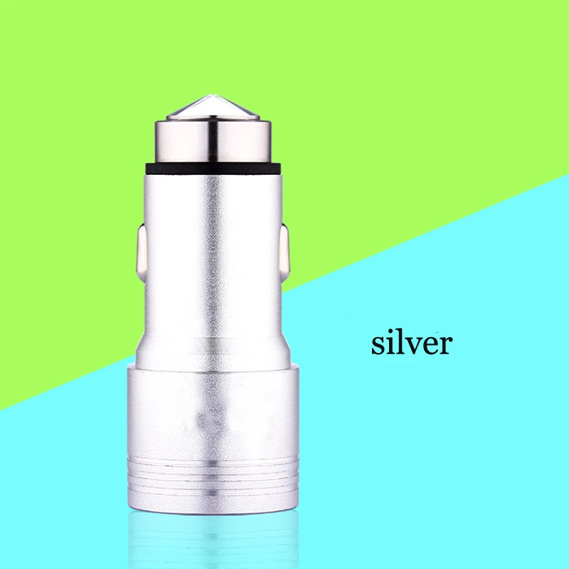 Оригинальный металлический двойной Переходник usb для зарядки в машине Rock 2