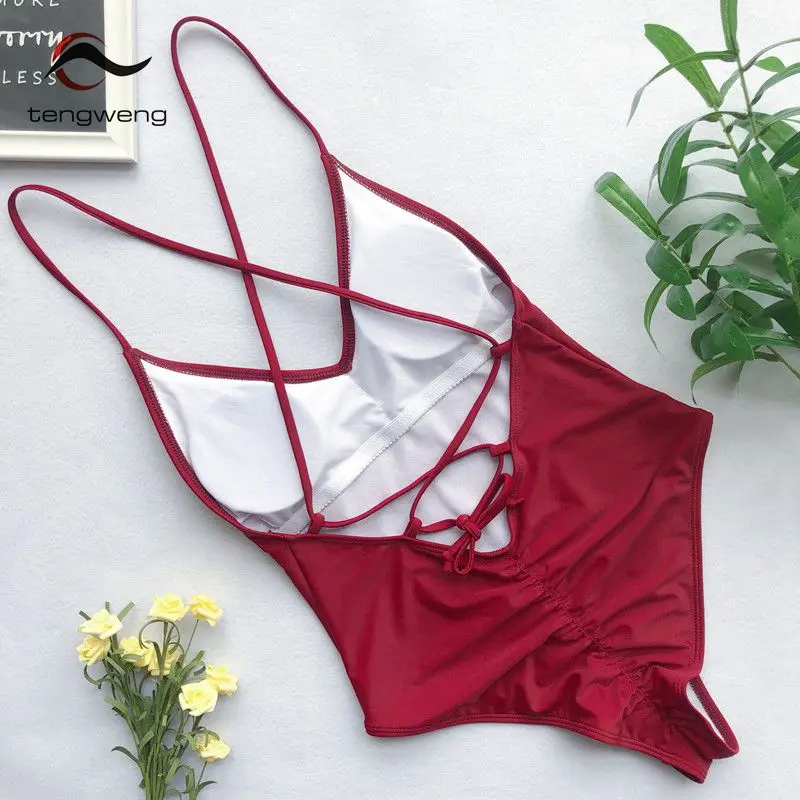 2019 Новый Цельный купальник откровенный сплошной Женский Бандаж Бразильский