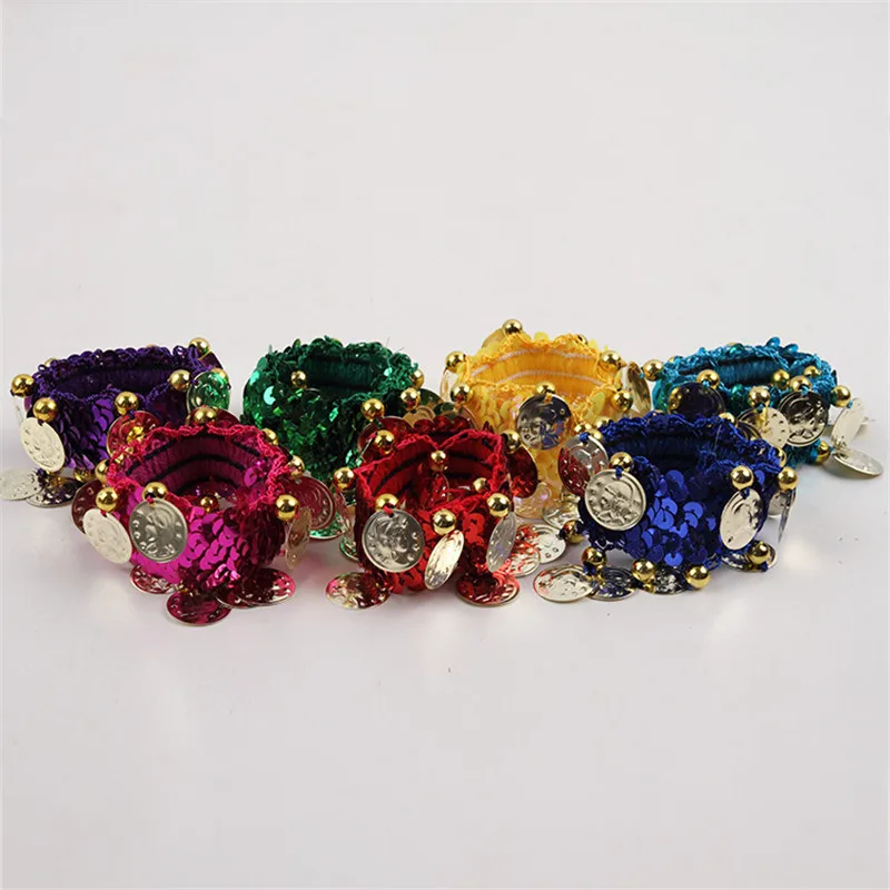 Женский костюм для танца живота 7 цветов браслеты с блестками ручной работы|belly