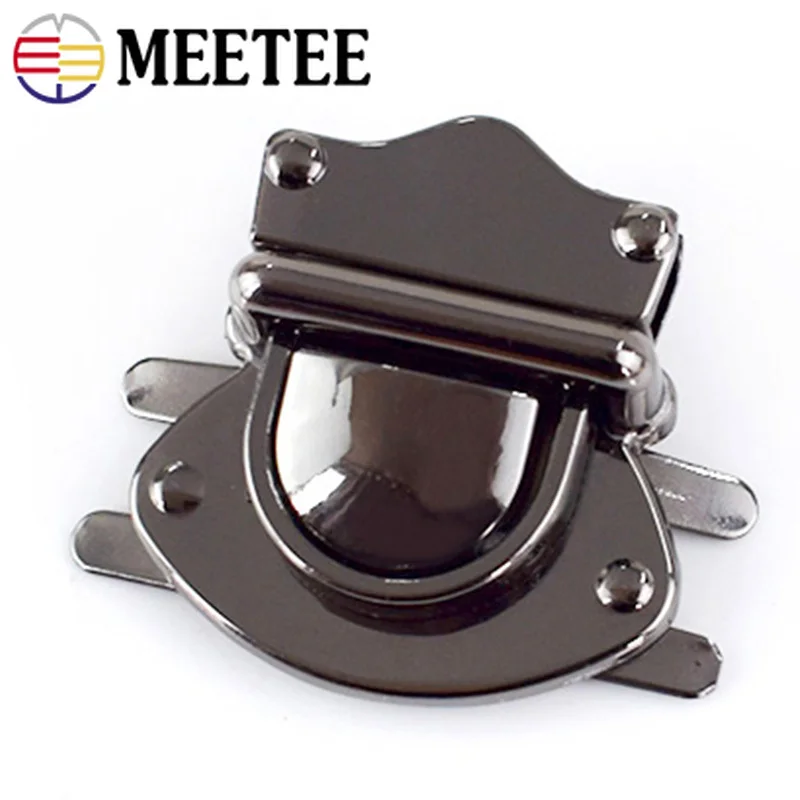 Meetee 2 шт. металлический замок для Сумки Пряжка утка язык кошелек застежка DIY