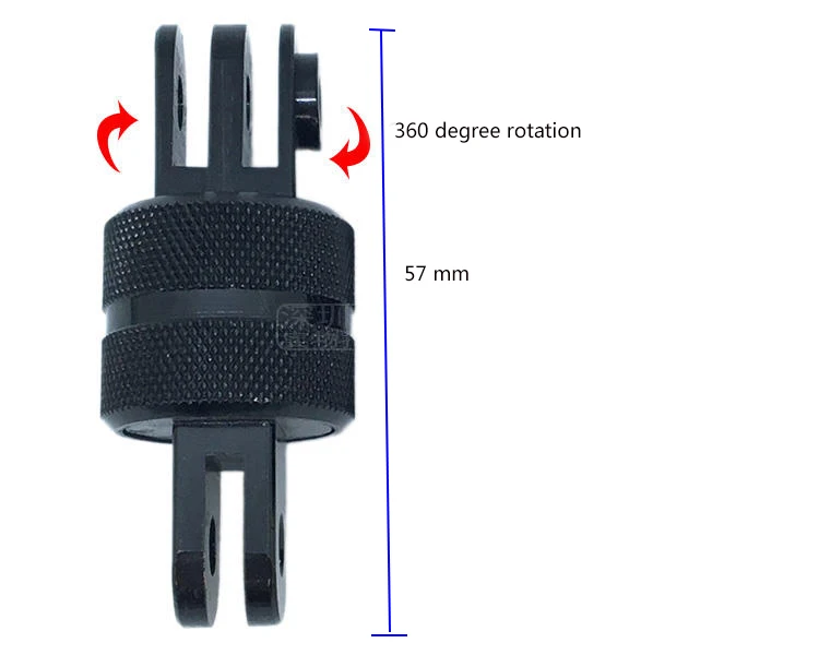 Поворотный адаптер с поворотом на 360 градусов для Xiaomi YI 4K Gopro Hero 6 5 4 3 + Session SJCAM Sj4000 H9