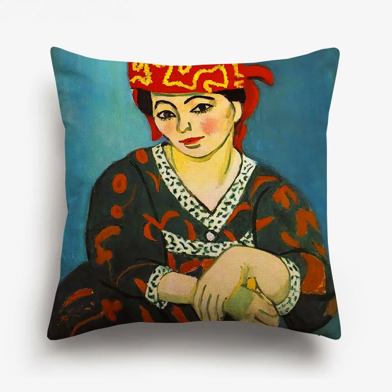 Henri Matisse картины наволочки для подушек женщина с шляпой открытое окно художественная Подушка Чехол для дивана декоративная наволочка чехол