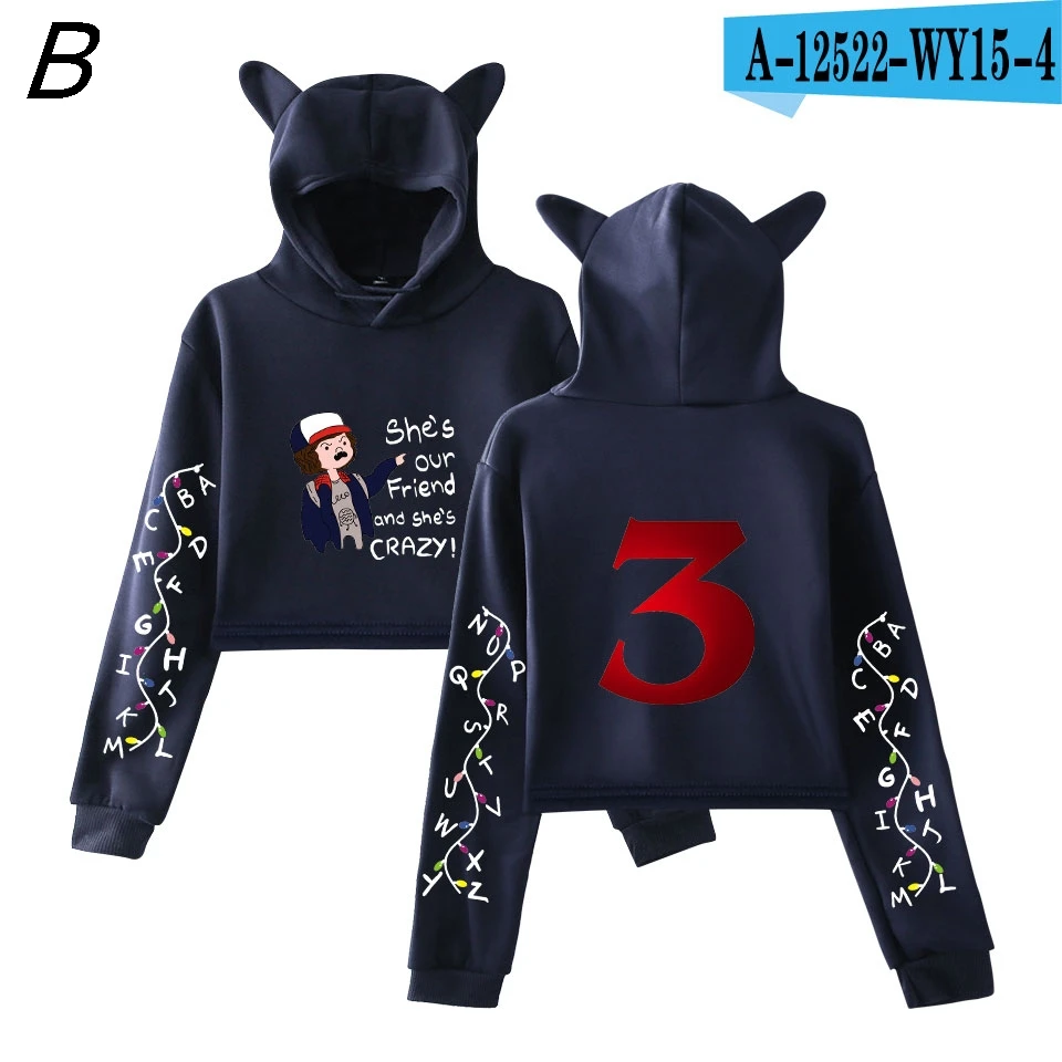 Фиолетовый Необычные вещи 3 повседневные толстовки Vrouwen Kawaii Nieuwste модель принт Steve Толстовка Kitten в женские толстовки - Цвет: Фиолетовый