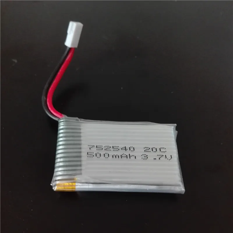 5 шт. 3 7 V 500mah 20C RC игрушка Lipo батарея для V252 JXD385 Syma X5 X5C H5C X5SC JXD 523W JJRC H43WH Бесплатная