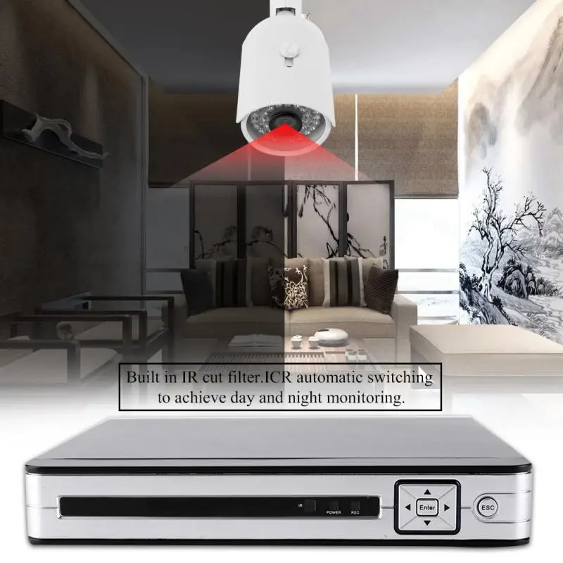 5 в 1 NVR Камера видеонаблюдения HD 720P 1080N AHD DVR CCTV комплект домашней камеры