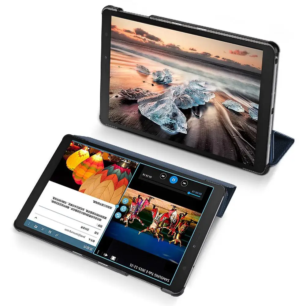 DUX DUCIS для samsung TAB A 8,0 P200-P205 из искусственной кожи чехол анти-падение Защитная подставка с карандашом держатель функция сна r60