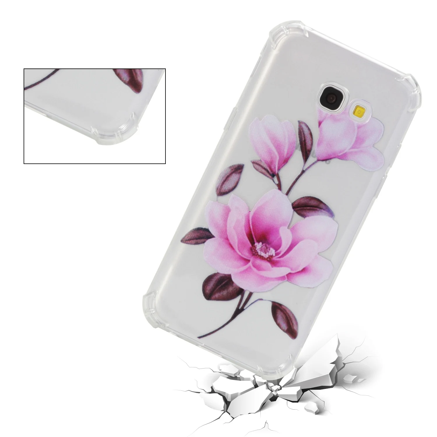Anti-fall Back Fundas For Galaxy A5 2017 TPU soft Silicone Covers animal Capa for Samsung A520 Skin Bumper shell phone cases |