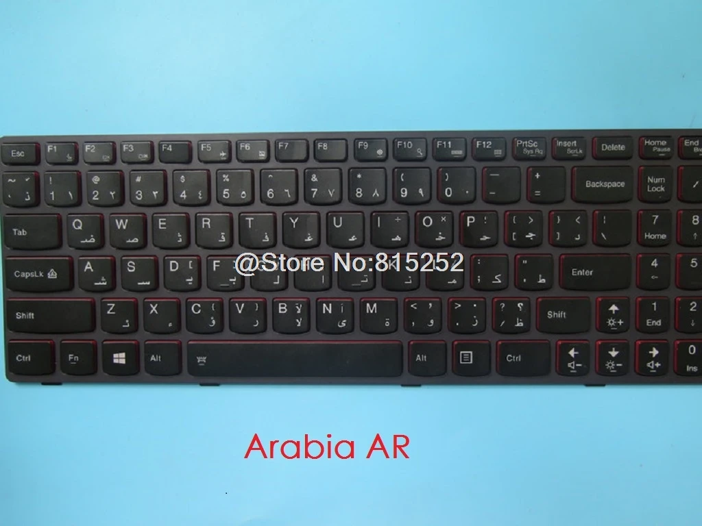 Клавиатура для ноутбука lenovo Y580 Y580N Y580A английская US Arabia AR Турция TR Бельгия быть с подсветкой 25203138