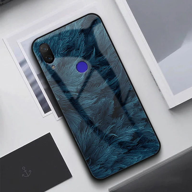Чехол GFAITH из закаленного стекла для HUAWEI Y9 2019 чехол с принтом в виде пера телефона