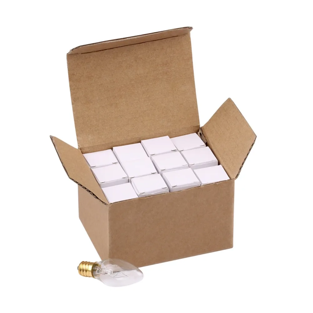 120 в 15 Вт Гималайская соляная лампа Сменные лампы накаливания E12 Socket 12Pack стандарт