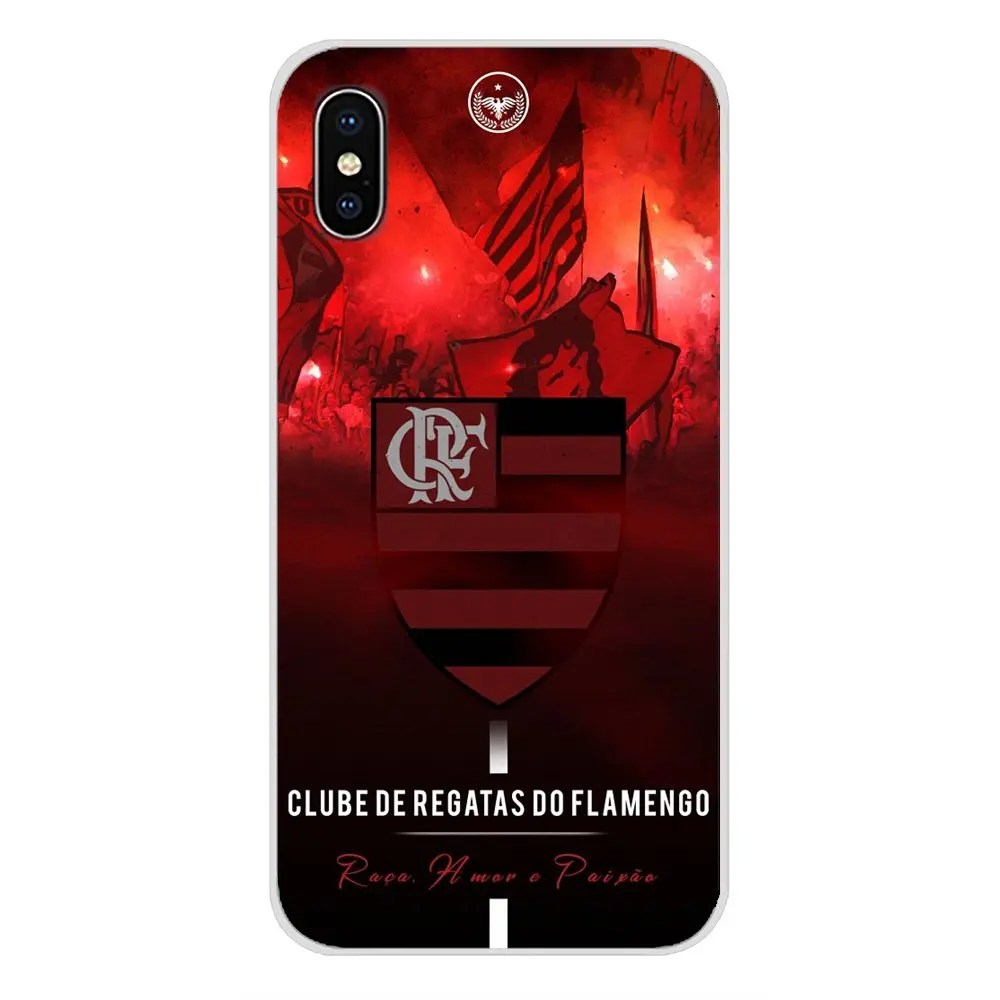 Прозрачный чехол из ТПУ с логотипом Clube de Regatas do Flamengo для Samsung Galaxy A5 A6S A7 A8 A9S Star J4 J6 J7