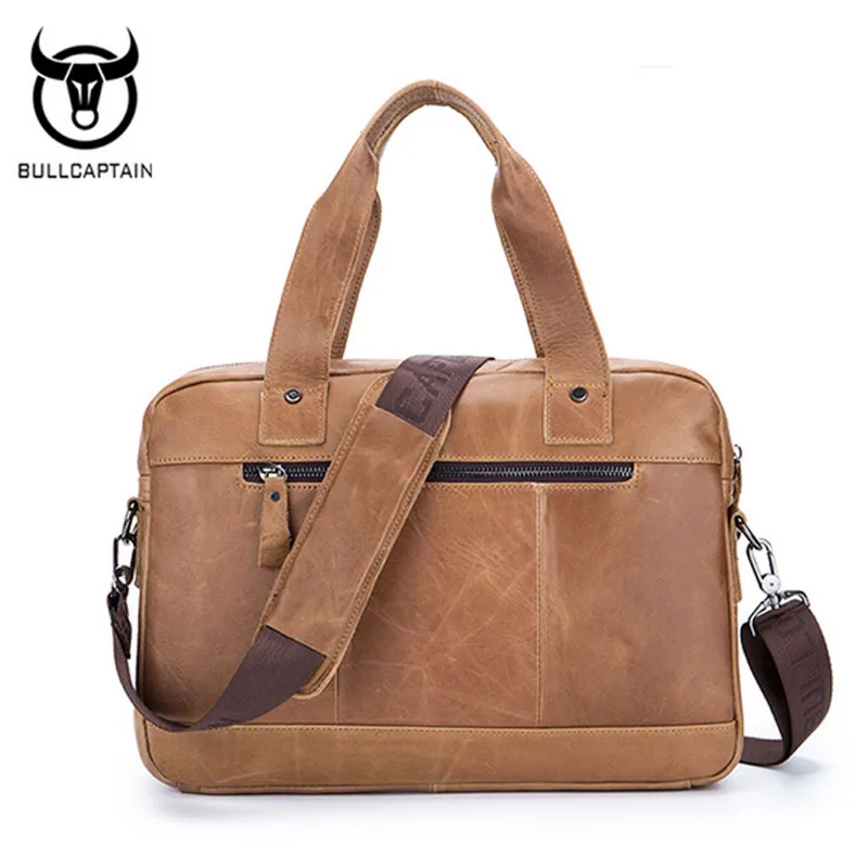 Сумка мессенджер из натуральной кожи через плечо BULL CAPTAIN Повседневная Деловая