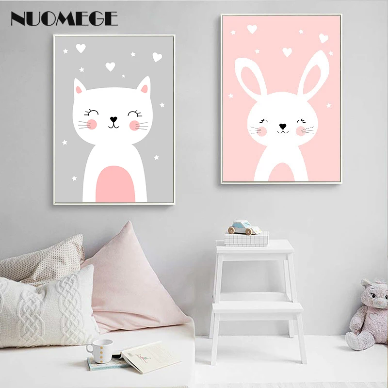 NUOMEGE детская Настенная картина мультяшная фотография Скандинавская комната