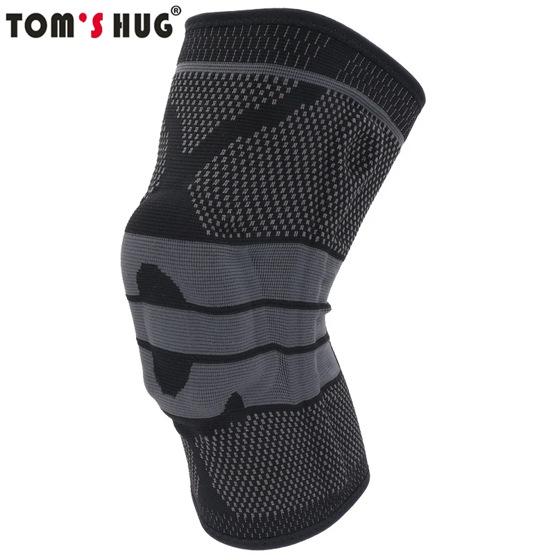 Силиконовый весенний фиксатор для колена Tom's Hug 1 пара спортивный наколенник