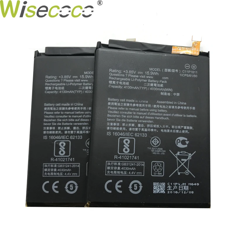 Wisecoco аккумулятор 4130 мАч C11P1611 для ASUS Zenfone 3 Max Z3 Max ZC520TL X008DB PegASUS 3X008 X008D Z01B телефон