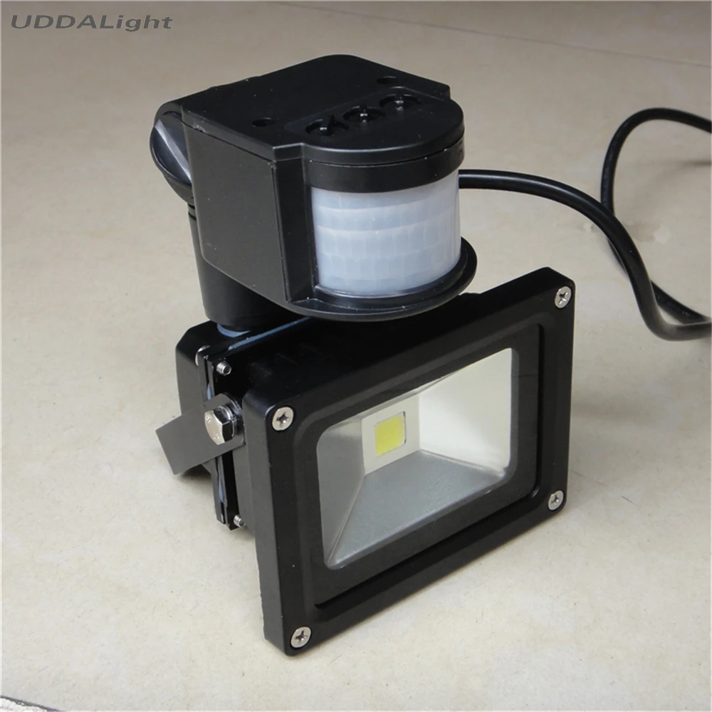 Светодиодный прожектор инфракрасный датчик 10 Вт черный/серый скидка 30%|lighting