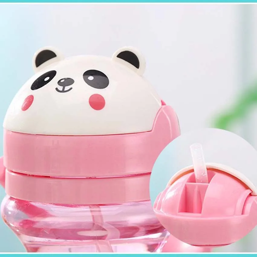 400 мл бутылка с изображением панды Мультяшные животные портативная детская для