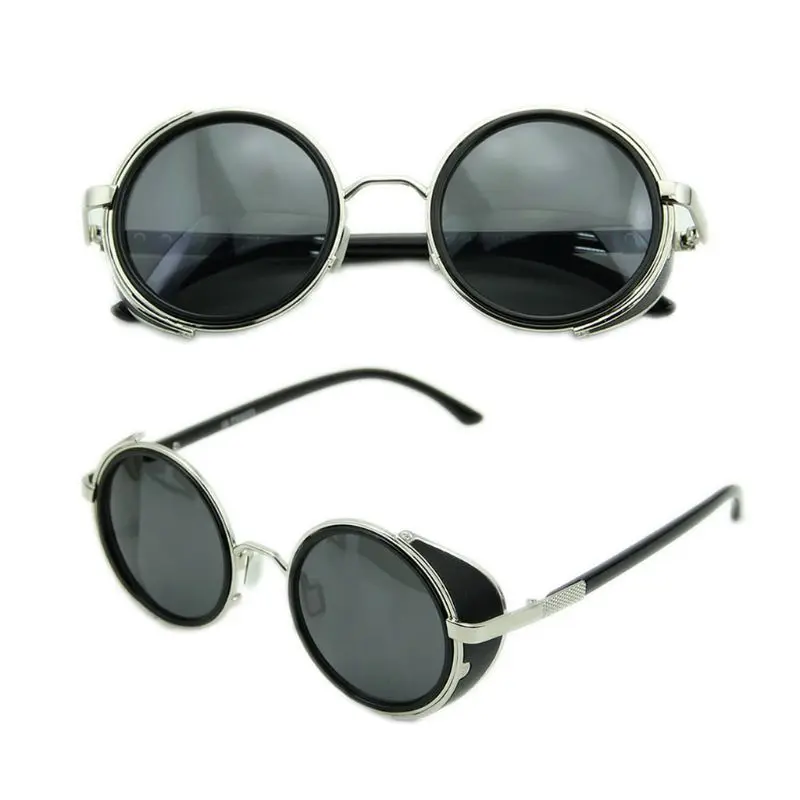 Солнцезащитные очки Cyber Goggles стимпанк 50s круглые винтажные Ретро стиль