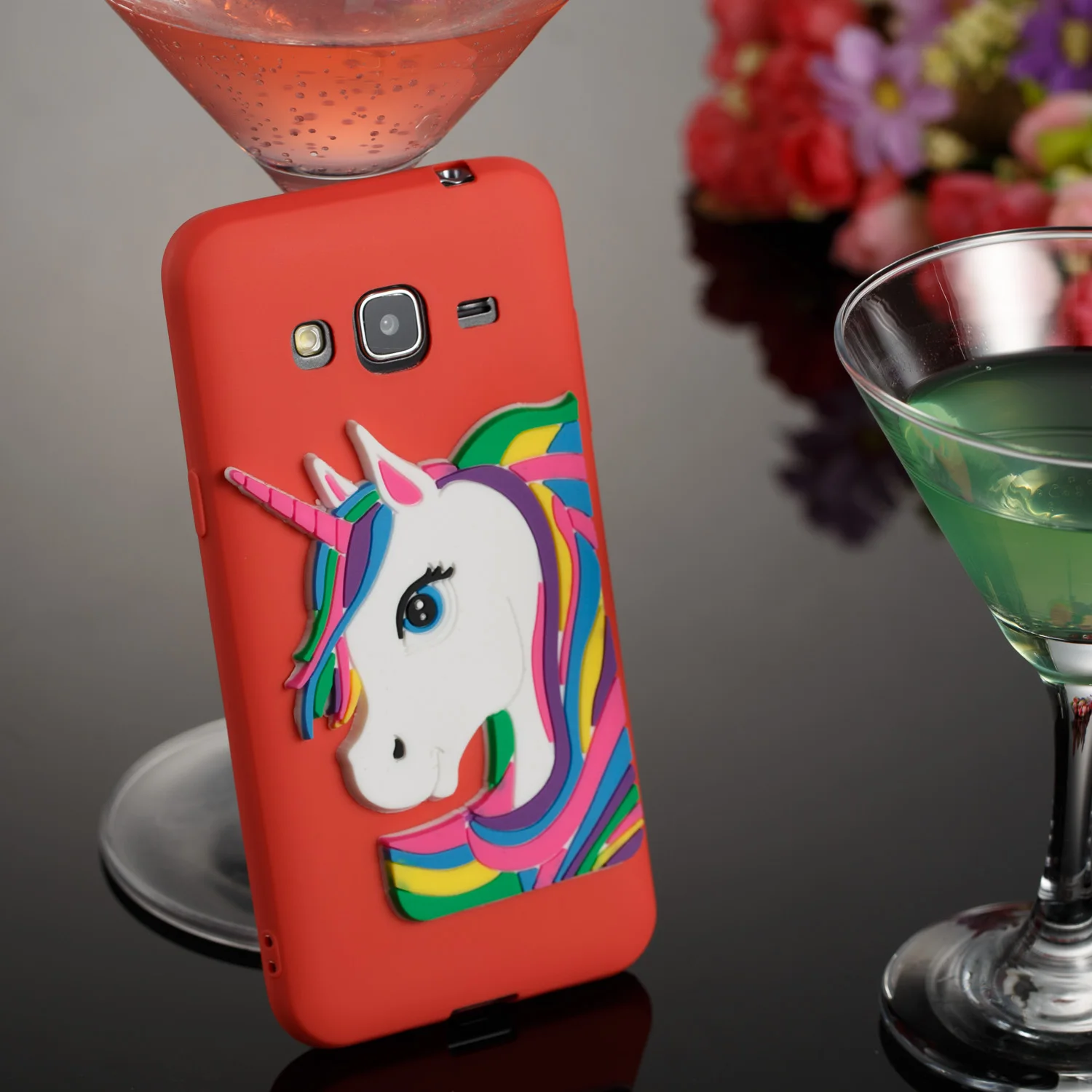 Dulcii fundas for Samsung Galaxy J7 (2016)/J710 Lovely 3D Unicorn Soft TPU Cover J3 (2016)/J3 phone coque |