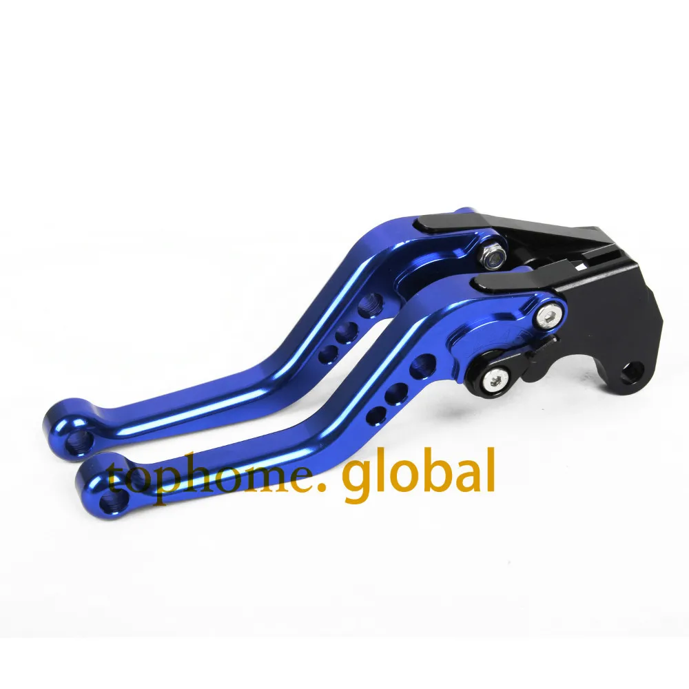 For Yamaha TDM 900 2002 2003 Motorcycle CNC Clutch Brake Levers Blue Handlebar Short Size