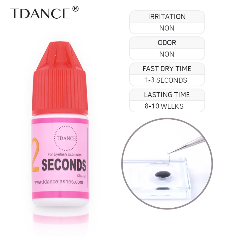 TDANCE 5 мл 1-3 секунды быстросохнущий клей без запаха не имитирующий клей для ресниц индивидуальное удержание клея