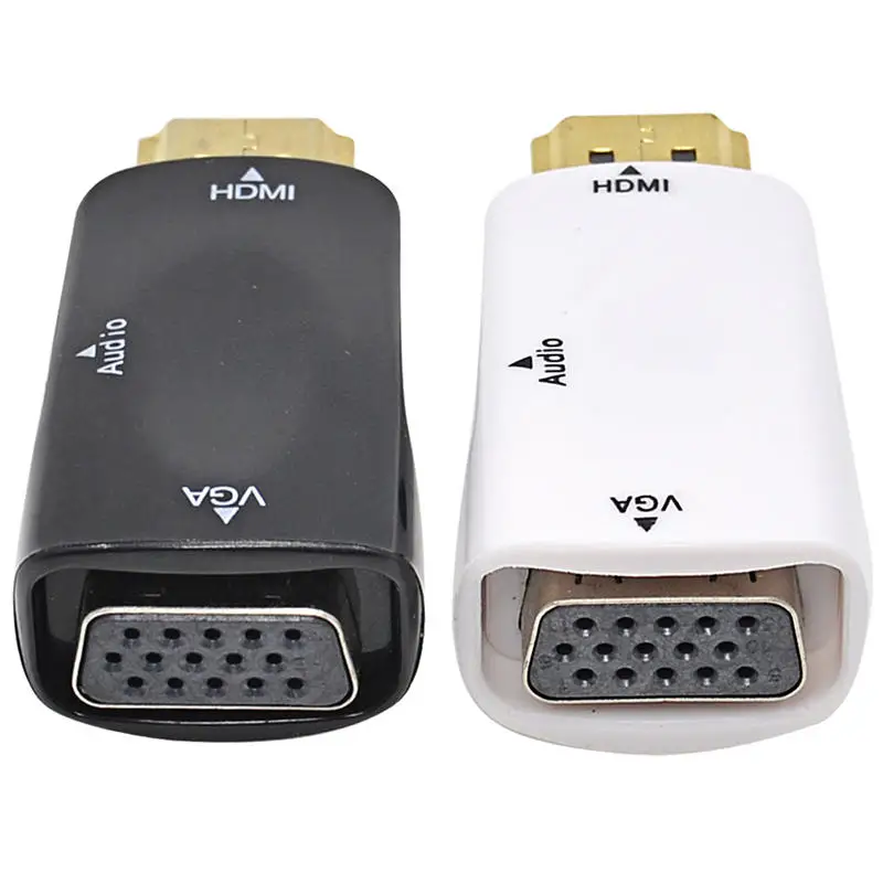 HDMI к VGA конвертер с аудио кабелем папа женскому для ПК ноутбука планшета