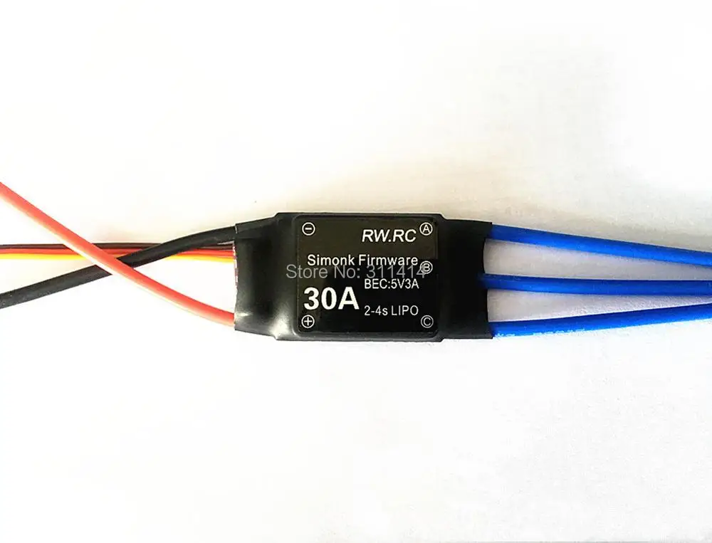 5 шт./лот Simonk 30A 40A 2 4S бесщеточный контроллер скорости ESC с BEC 5V3A для FPV RC UAV Quadcopter