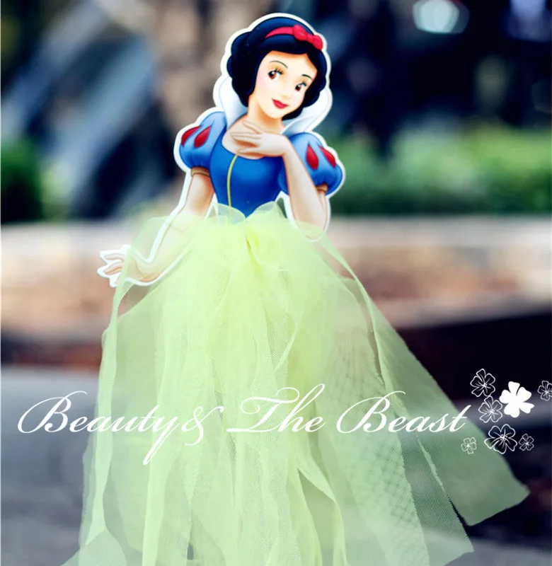 12 дюймовое высокое ленты для волос в стиле белоснежной принцессы торт топперы