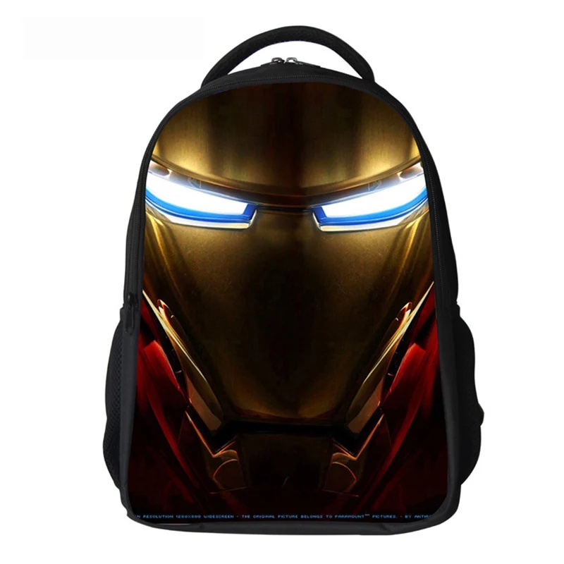 Новый 12 дюймовый рюкзак Man Wei Avengers Iron Детская сумка высокое качество детский с