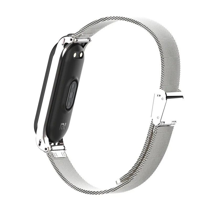 CARPRIE ремешок из нержавеющей стали с сеткой для часов Xiaomi Mi Band 4 высокоуровневые деловые мужские и женские умные часы замена 907