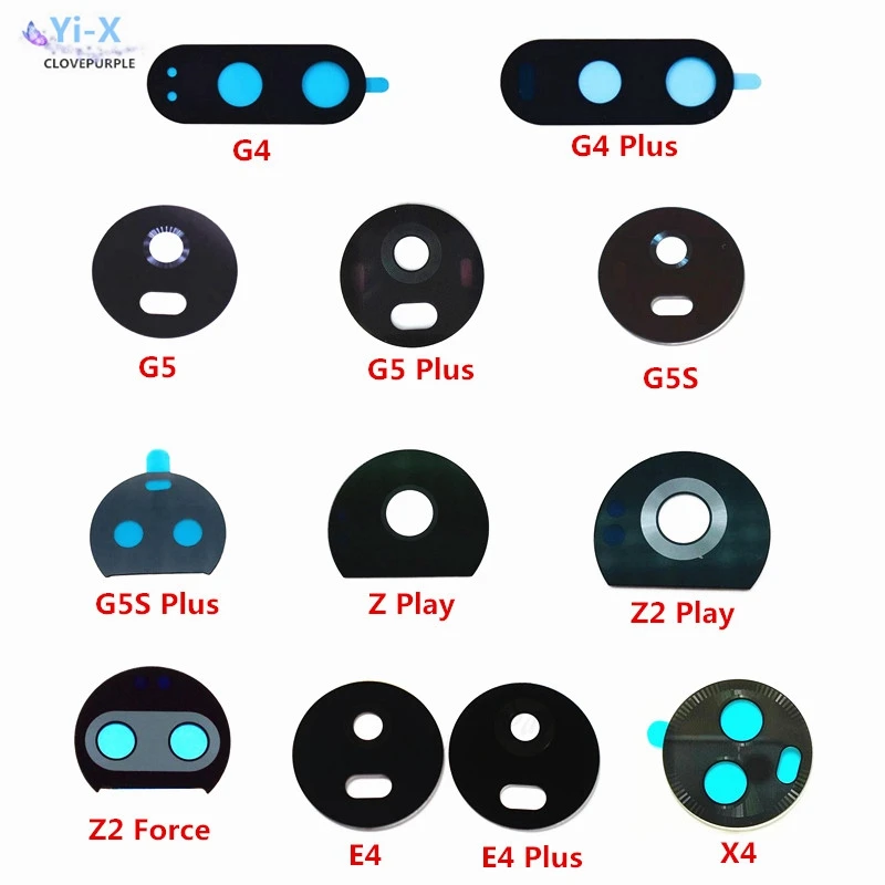 Объектив для Motorola Moto G4 Plus G5 plus G5S G6 E4 Z play Z2 force X4 задняя камера стеклянный объектив с