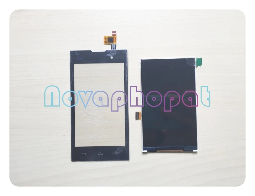 Novaphopat Черный сенсорный экран для Fly IQ4418 ЖК дисплей дигитайзер сенсорная панель