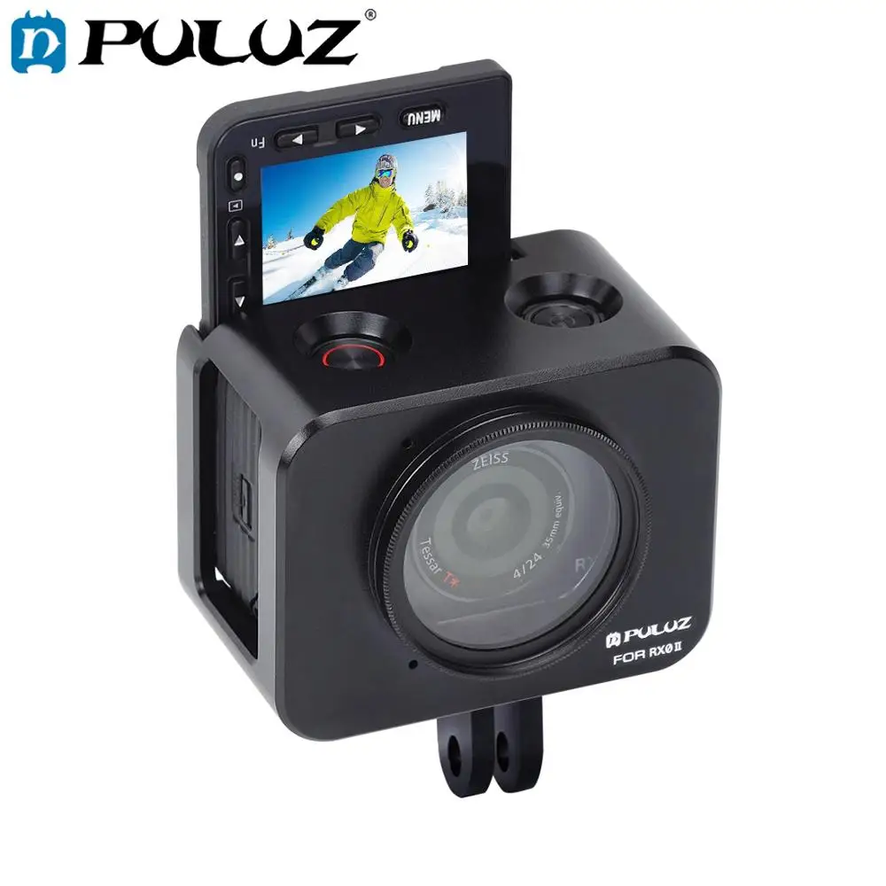 PULUZ Алюминиевый сплав защитный чехол для Sony RX0 II камера клетка и 37 мм УФ фильтр