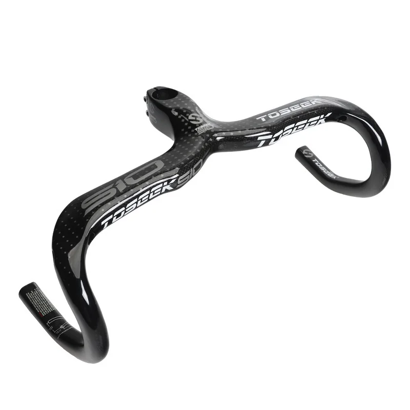 TOSEEK дороги углерода руль с стволовых серебристый матовый/глянец 400/420/440*90/100/ 110/120