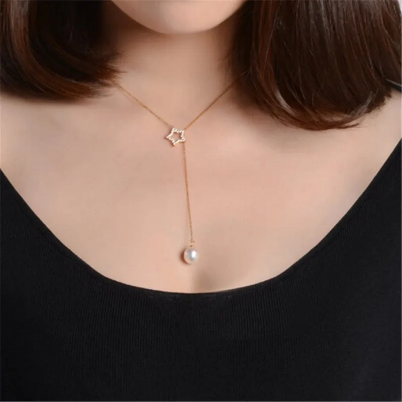 Женский кулон из серебра 100% пробы с натуральным пресноводным жемчугом|freshwater pearl