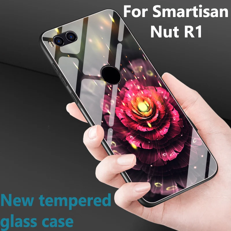 

2PCS 6.17" For Smartisan Nut R1 case For Smartisan NutR1 cover glass case tempered glass phone cases For Smartisan Nut R 1 shell