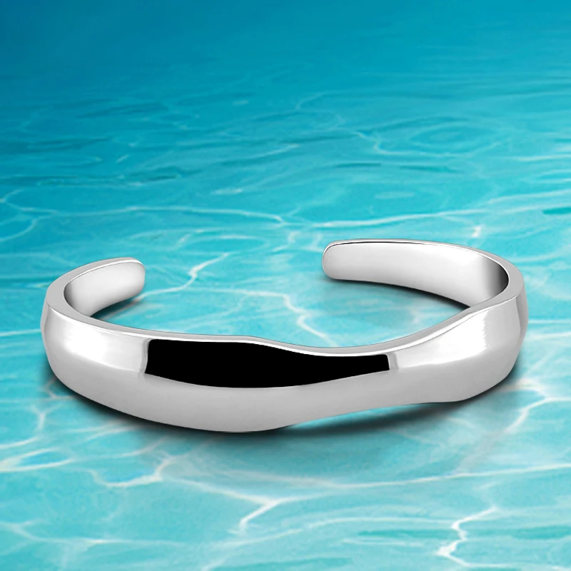 Новое поступление модные ювелирные изделия манжеты браслеты 925 Чистое серебро