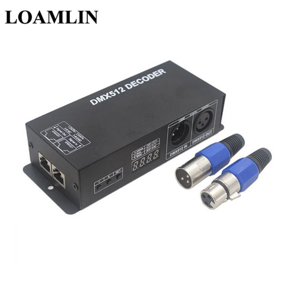 4CH DMX512 4CH RGBW DMX 512 декодер светодиодный контроллер 4 канала* 4A для светодиодной полосы света DC12-24V - Цвет: 4CH DMX512
