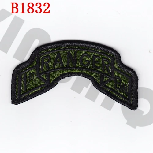 Полная вышивка патч армии США 75th RANGER 1st 2BN 3BN военный тактический боевой дух - Цвет: B1832