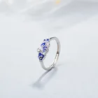 Тибетское серебряное регулируемое кольцо Русалочки с облаками этнические синие, бесплатная доставка, ювелирное изделие Ван Гога Звездная ночь для женщин и девушек