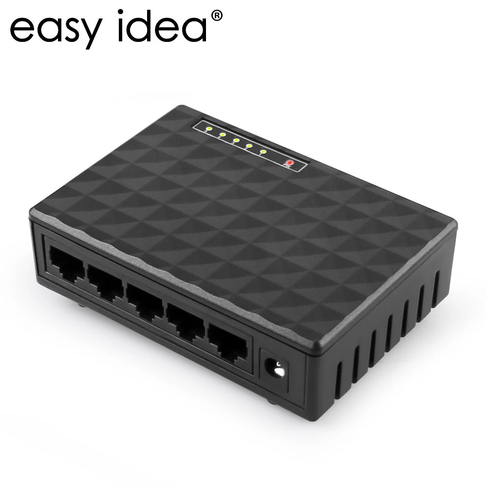 Easyidea LAN сетевой коммутатор 5 Порты ethernet-коммутатор-концентратор 10/100 м Desktop быстрой
