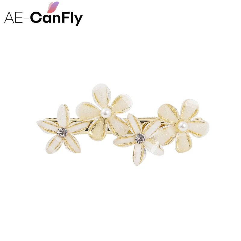 AE-CANFLY заколка для волос с милым цветком Феи женщин модные массивные заколки