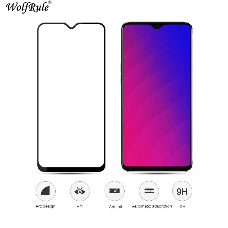 Pel&iacute;cula protectora de pantalla LCD OPPO F11, vidrio de pegamento completo OPPO A9, cubierta completa de vidrio templado para OPPO A9/F11, pel&iacute;cula de tel&eacute;fono, 2 piezas-1