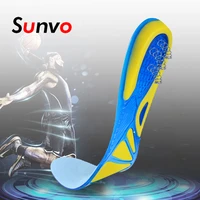 sunvo silicone gel sport insoles for running basketball shock absorption pads plantar fasciitis heel spur cushion shoes insole