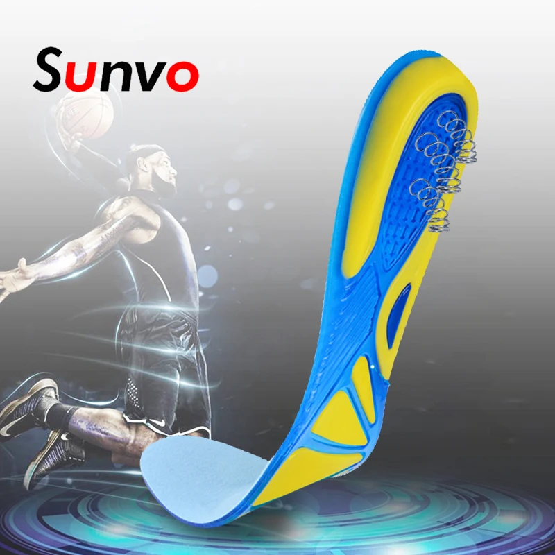 Sunvo силиконовые гелевые спортивные стельки для бега баскетбольные