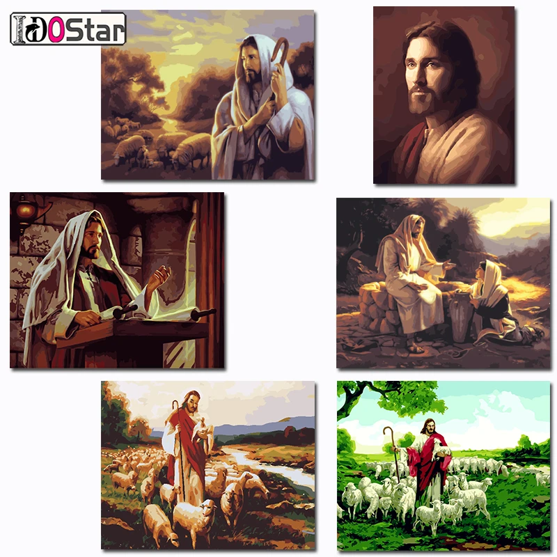 Новая Настенная картина в рамке по номерам DIY маслом на холсте Декор с церковью