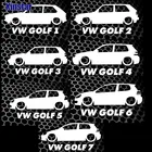Наклейка для кузова автомобиля Volkswagen GOLF1 Golf2 Golf3 Golf4 Golf5 Golf6 Golf7 Mk1 Mk2 Mk3 Mk4 Mk5 Mk6 Mk7