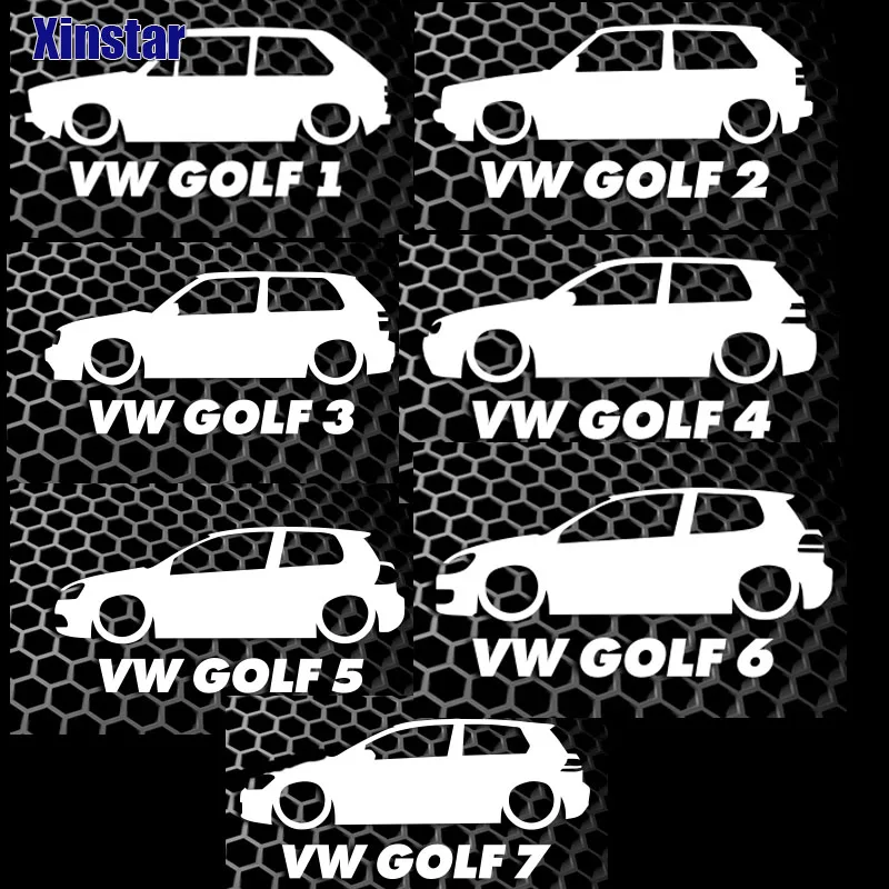 Наклейка на автомобиль для volkswagen GOLF1 golf2 golf3 golf4 golf5 golf6 golf7 mk1 mk2 mk3 mk4 mk5 mk6 mk7|Наклейки