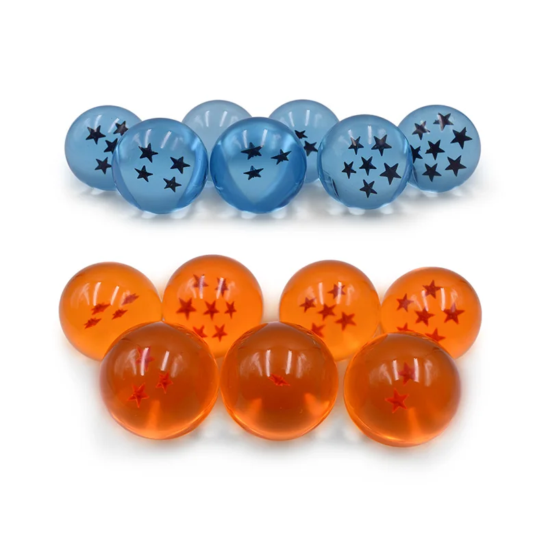 2.7 cm orange 4 стиля 7 шт./компл. аниме Жемчуг дракона 7 звезд хрустальные шары 2,7 см/3,5 см/4,3 см/5,7 см Драконий шар ПВХ модель игрушки для детей - Цвет: 2.7 cm orange